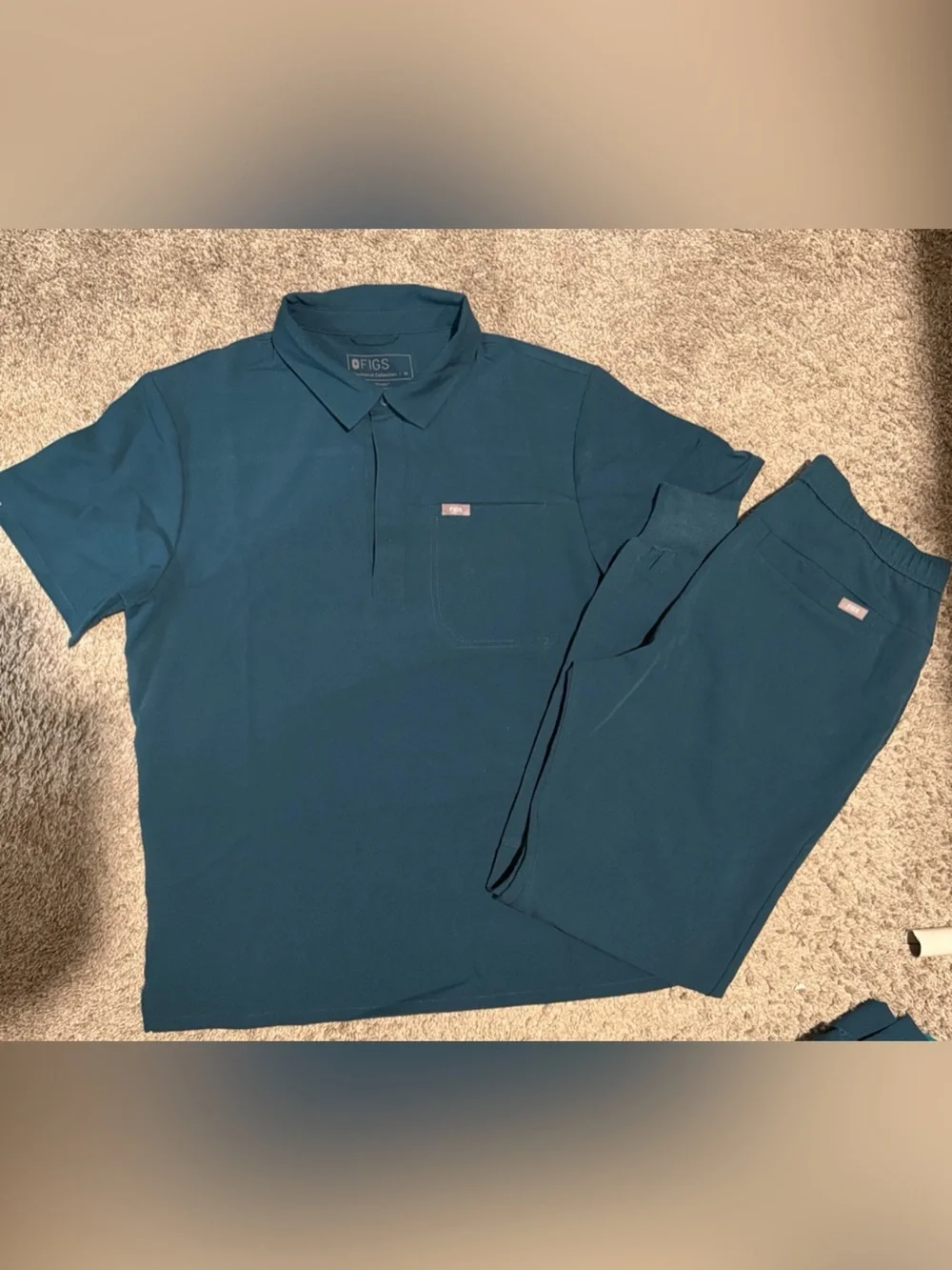 Figs Men's Teal Jogger Scrub set - Teal